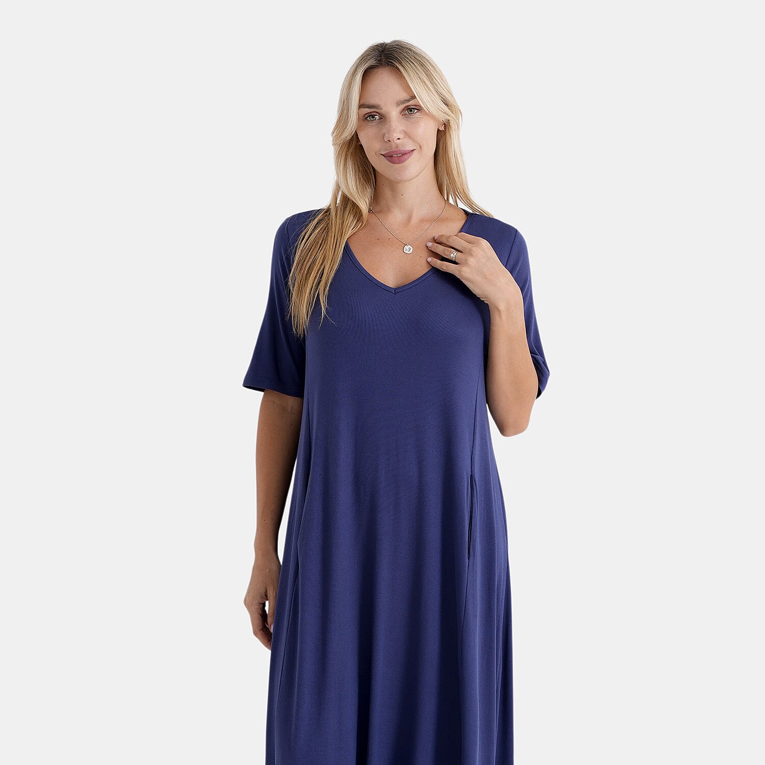 La Marey Stretch Jersey Dress With Side Pockets