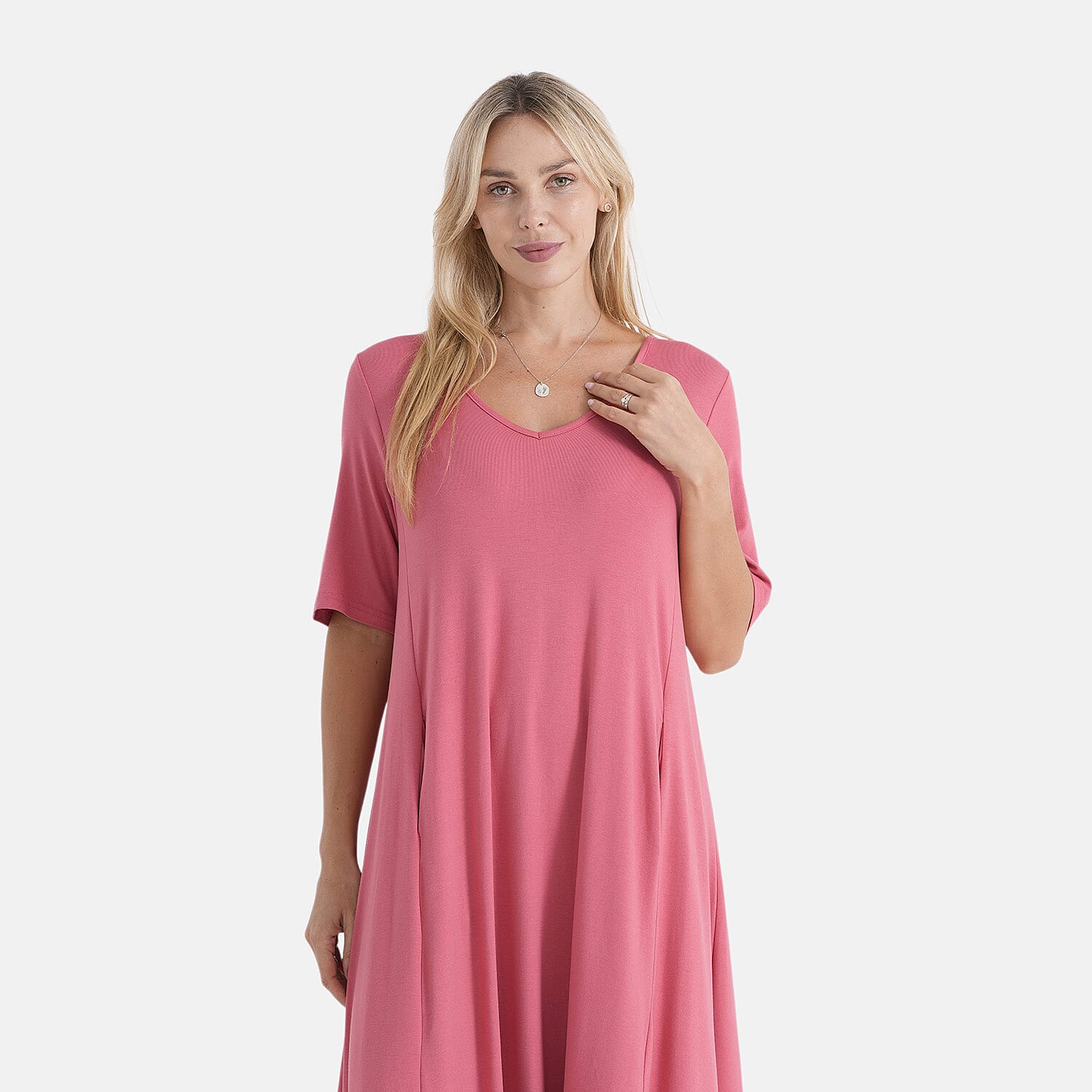 La Marey Stretch Jersey Dress With Side Pockets