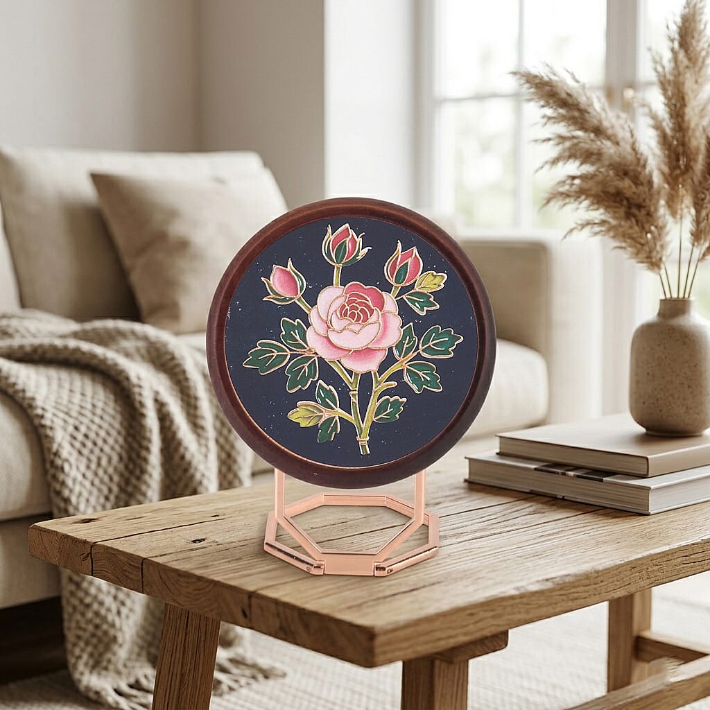 Golden Lottery Rose DIY Photo Frame Painting Set (18.5cm)