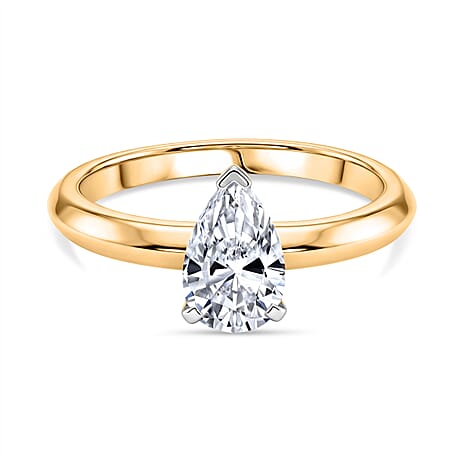 Rachel Galley Lab Grown Diamond Ring in Rhodium OverlaySterling Silver  1.020  Ct.