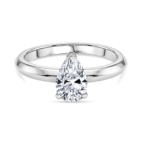 Rachel Galley Lab Grown Diamond Ring in Rhodium OverlaySterling Silver  1.020  Ct.