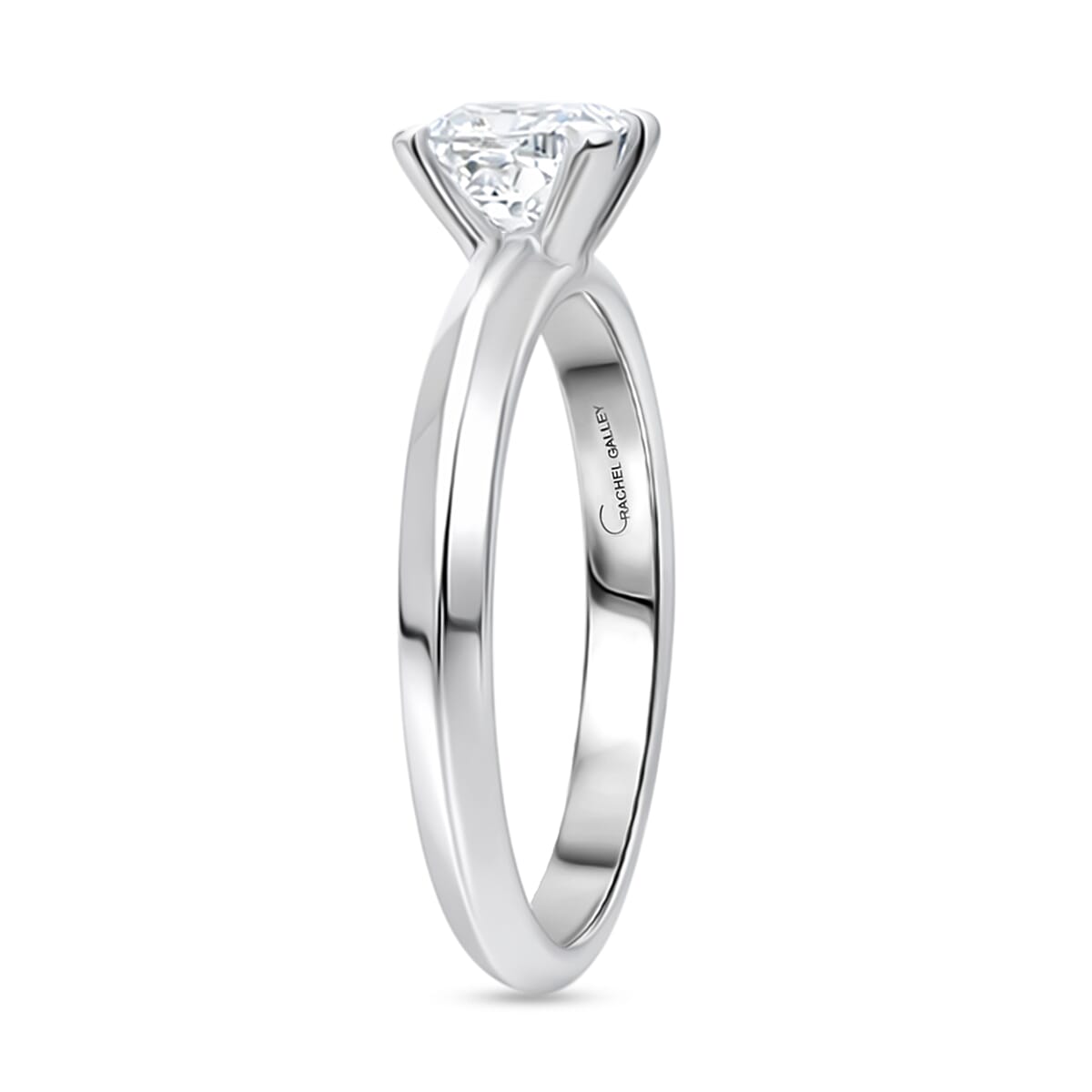 Rachel Galley SGL Certified VS/EF Lab Grown Diamond Cushion Cut Ring in Sterling Silver 1.00 Ct.