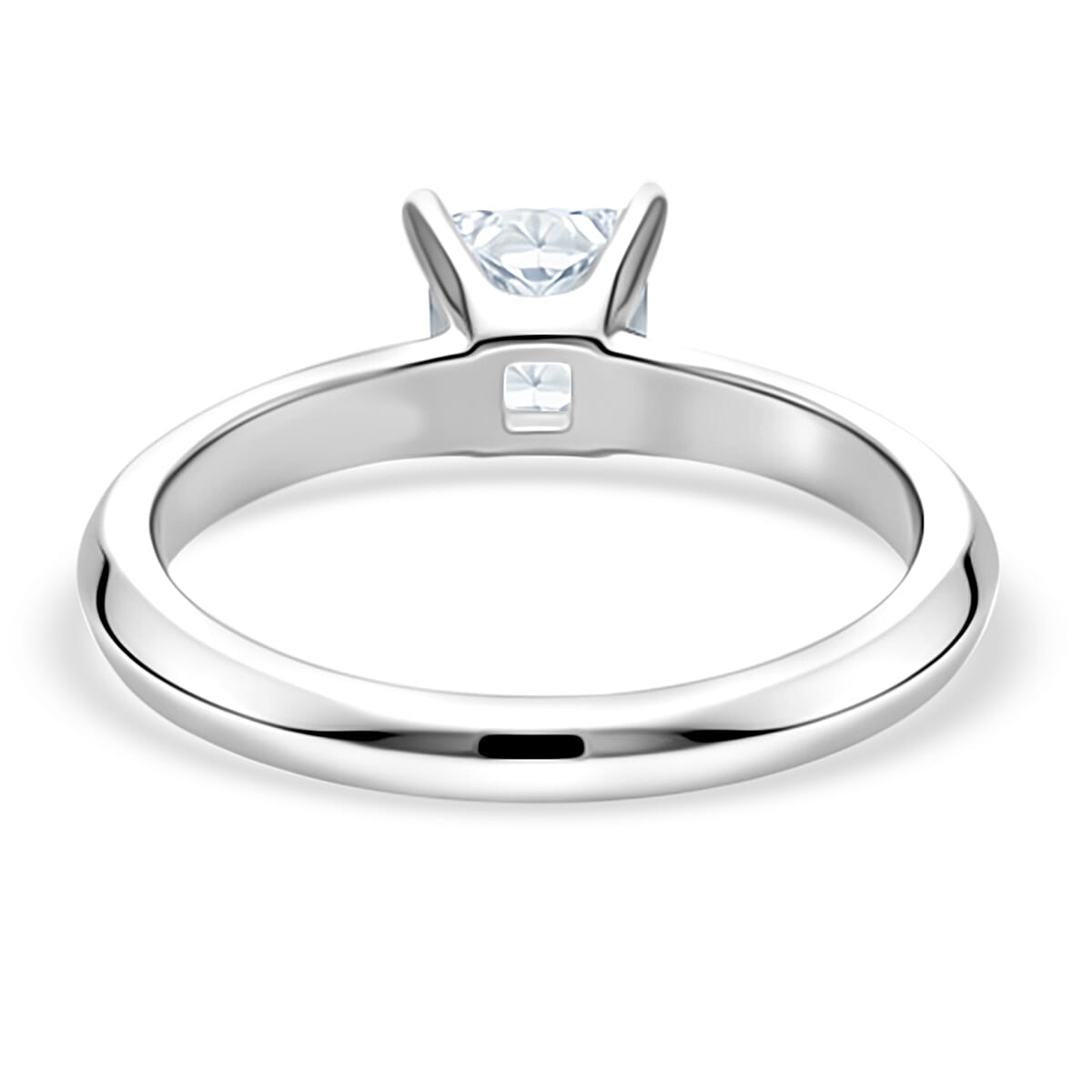 Rachel Galley SGL Certified VS/EF Lab Grown Diamond Cushion Cut Ring in Sterling Silver 1.00 Ct.