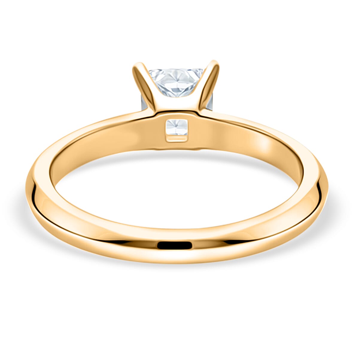 Rachel Galley SGL Certified VS/EF Lab Grown Diamond Cushion Cut Ring in Sterling Silver 1.00 Ct.