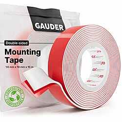 Pack of 6 Gauder Mounting Foam Tape (1.5m) - Dark Black