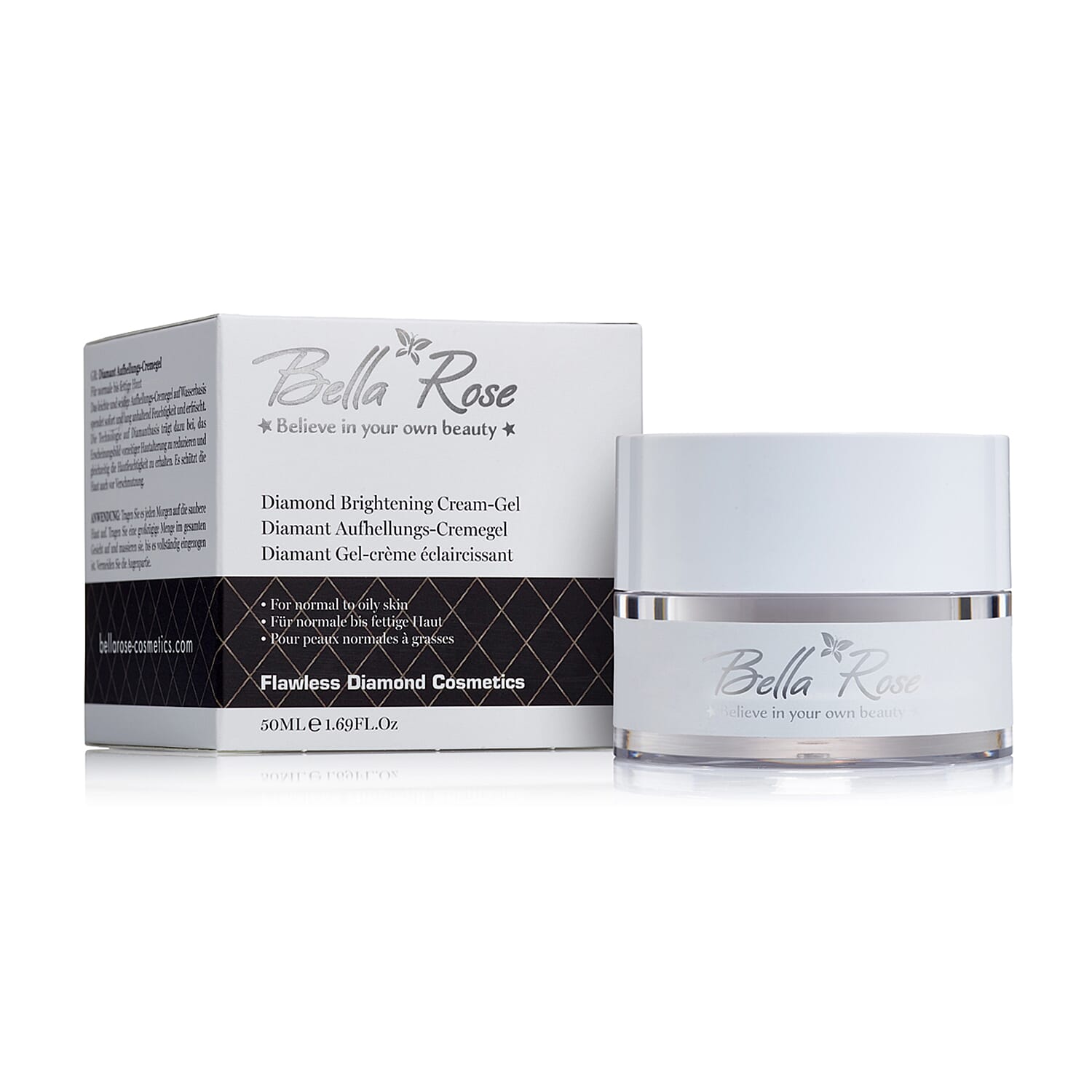 Bella Rose Diamond Day Gel Cream - 50ml