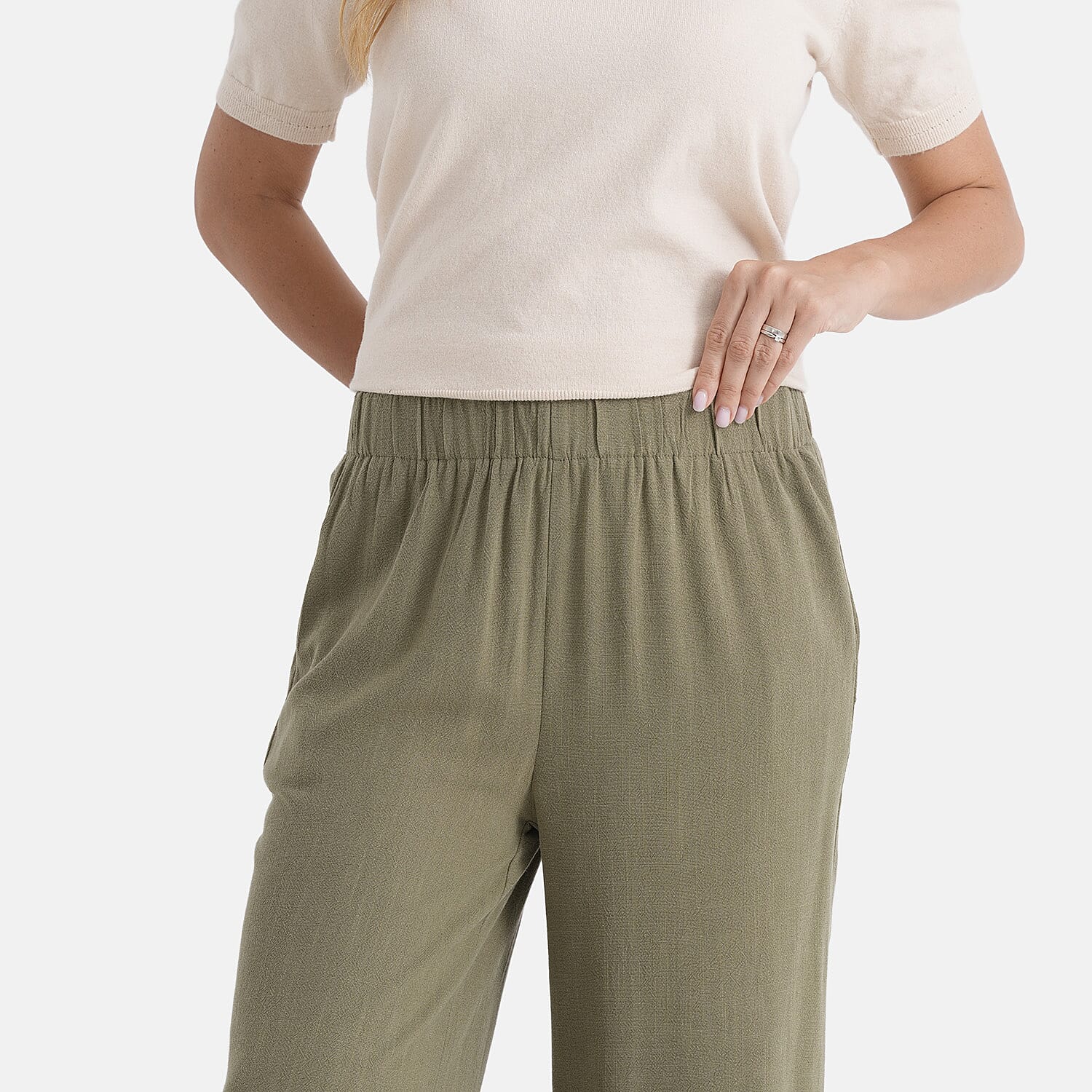 & Maisi Solid Jean and Pant/Trouser