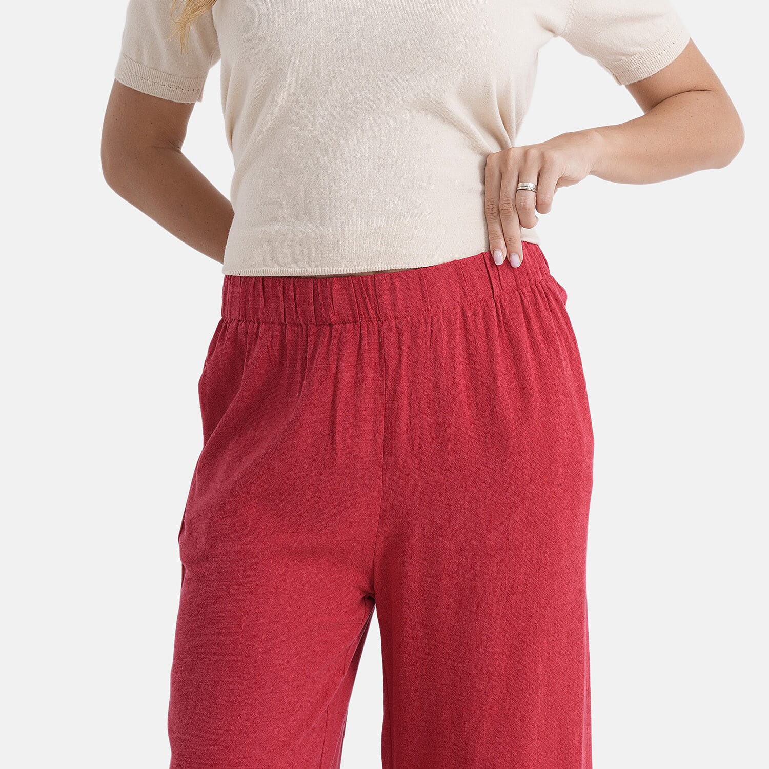 & Maisi Solid Jean and Pant/Trouser