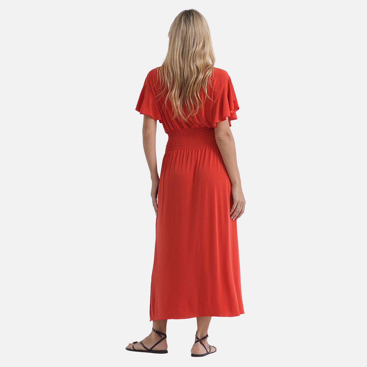 La Marey Patterned Dress (Size - One Size) - Red