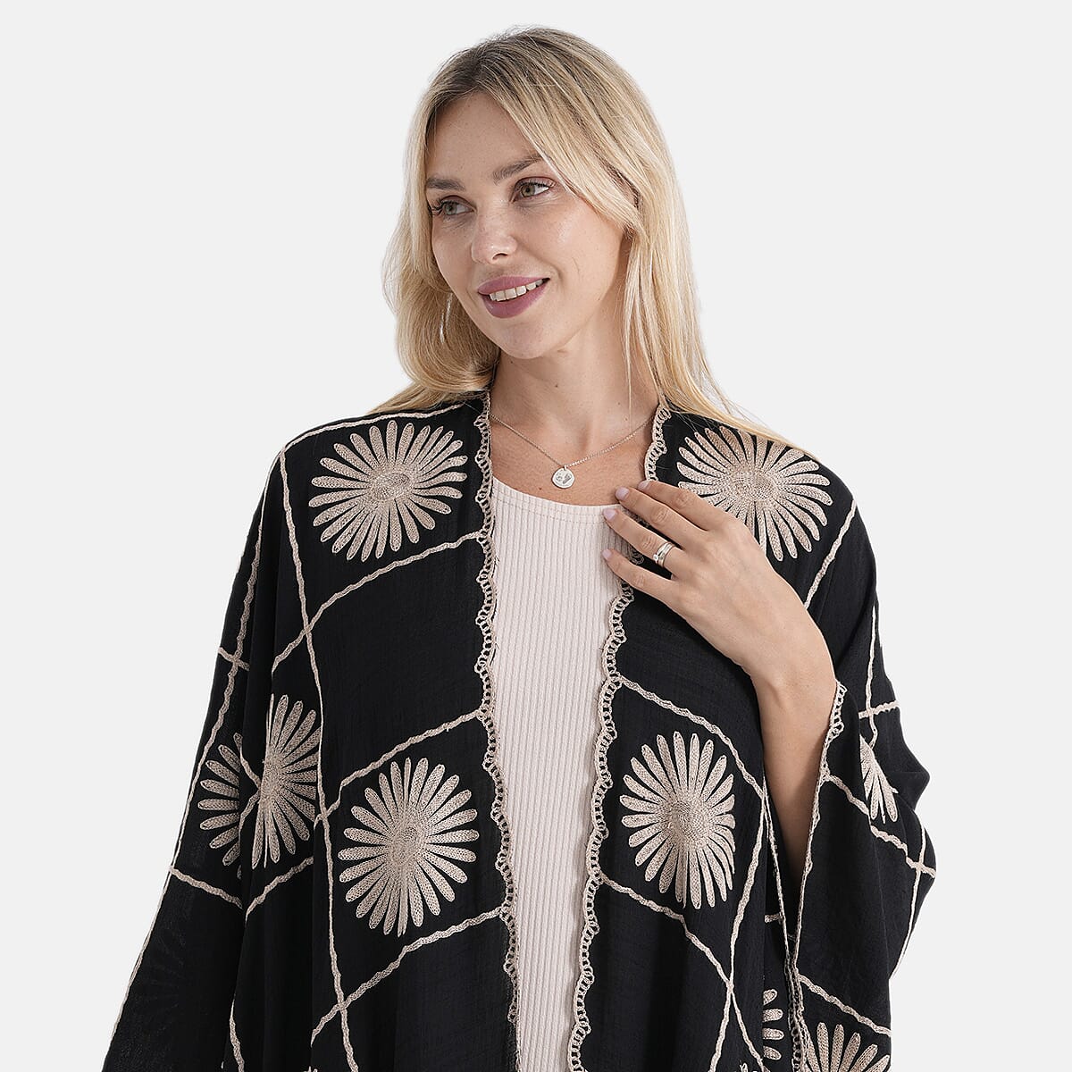 La Marey Embroidery Kimono 