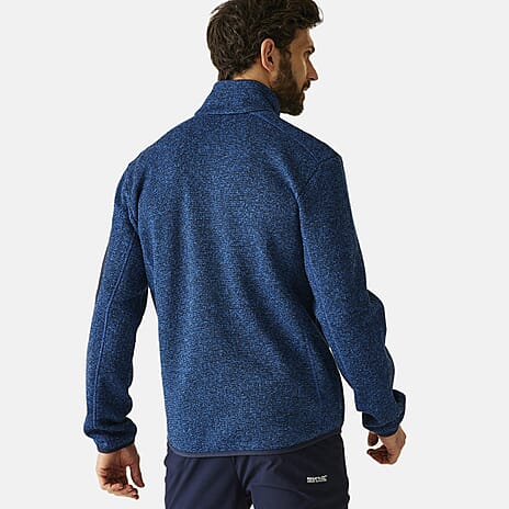 Regatta Mens Soft Brushed Full-Zip Fleece (Size 43-44In) - Snorkel Blue