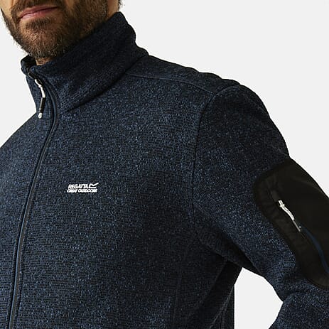 Regatta Mens Soft Brushed Full-Zip Fleece (Size 43-44In) - Moonlight Denim