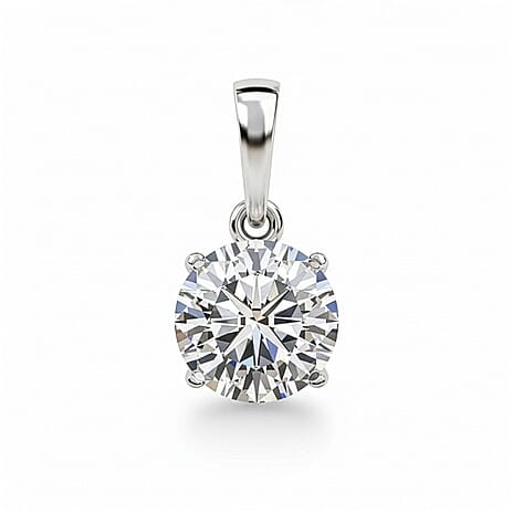 THE PERFECT DIAMOND - 950 Platinum IGI Certified Internally Flawless D Colour Lab Grown Diamond Pendant 1.03 Cts