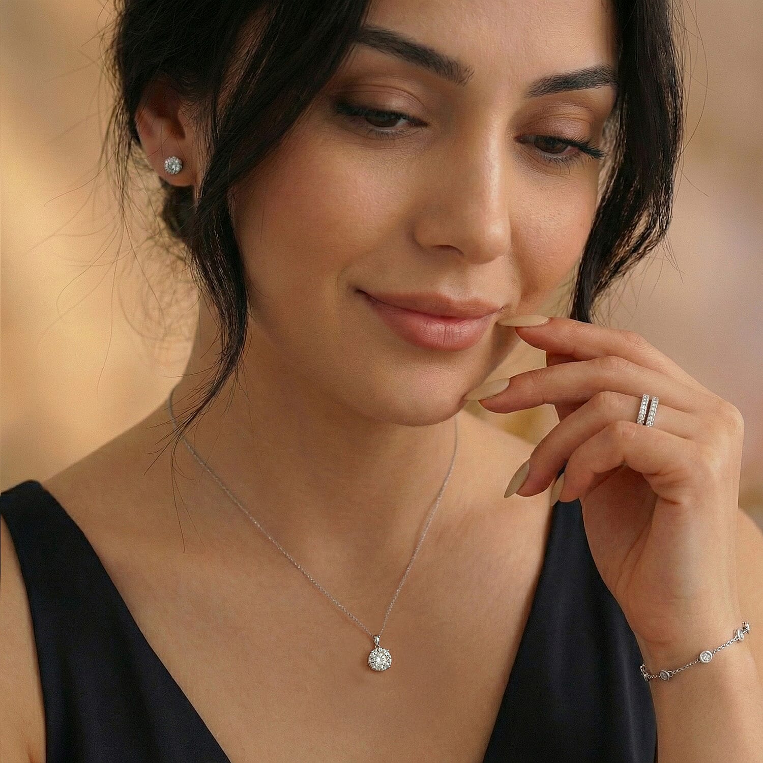 THE PERFECT DIAMOND - 950 Platinum IGI Certified Internally Flawless D Colour Lab Grown Diamond Pendant 1.03 Cts