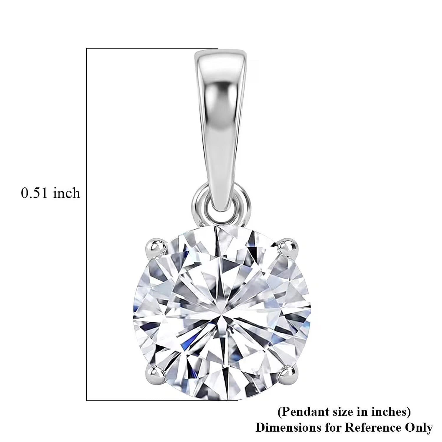 THE PERFECT DIAMOND - 950 Platinum IGI Certified Internally Flawless D Colour Lab Grown Diamond Pendant 1.03 Cts