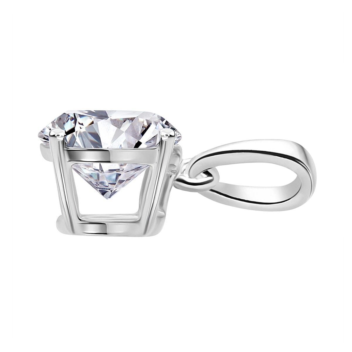 THE PERFECT DIAMOND - 950 Platinum IGI Certified Internally Flawless D Colour Lab Grown Diamond Pendant 1.03 Cts