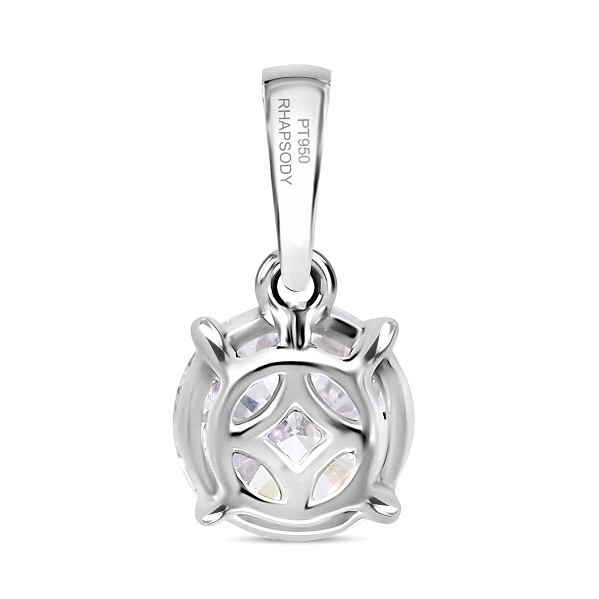 THE PERFECT DIAMOND - 950 Platinum IGI Certified Internally Flawless D Colour Lab Grown Diamond Pendant 1.03 Cts