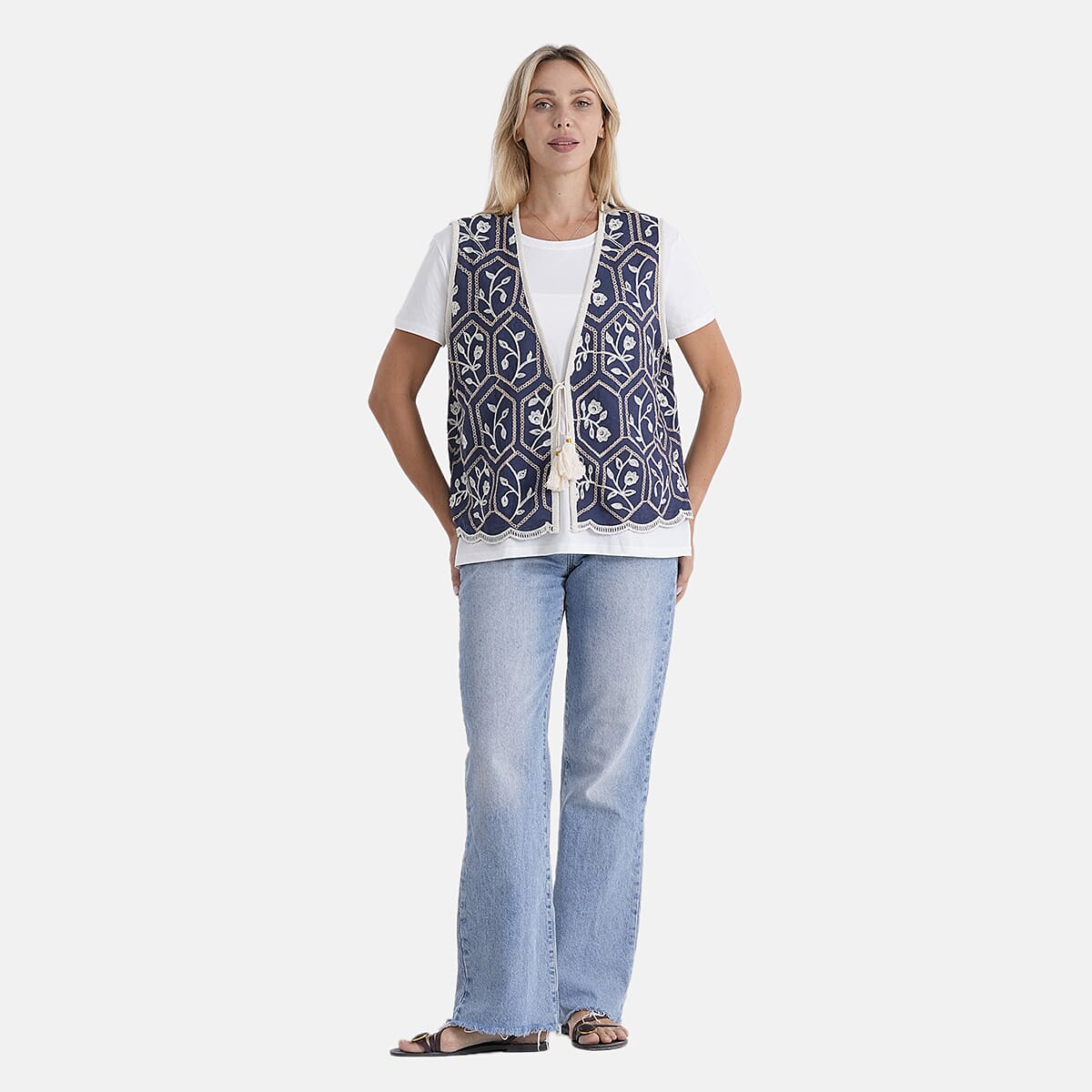 La Marey Embroidery Vest