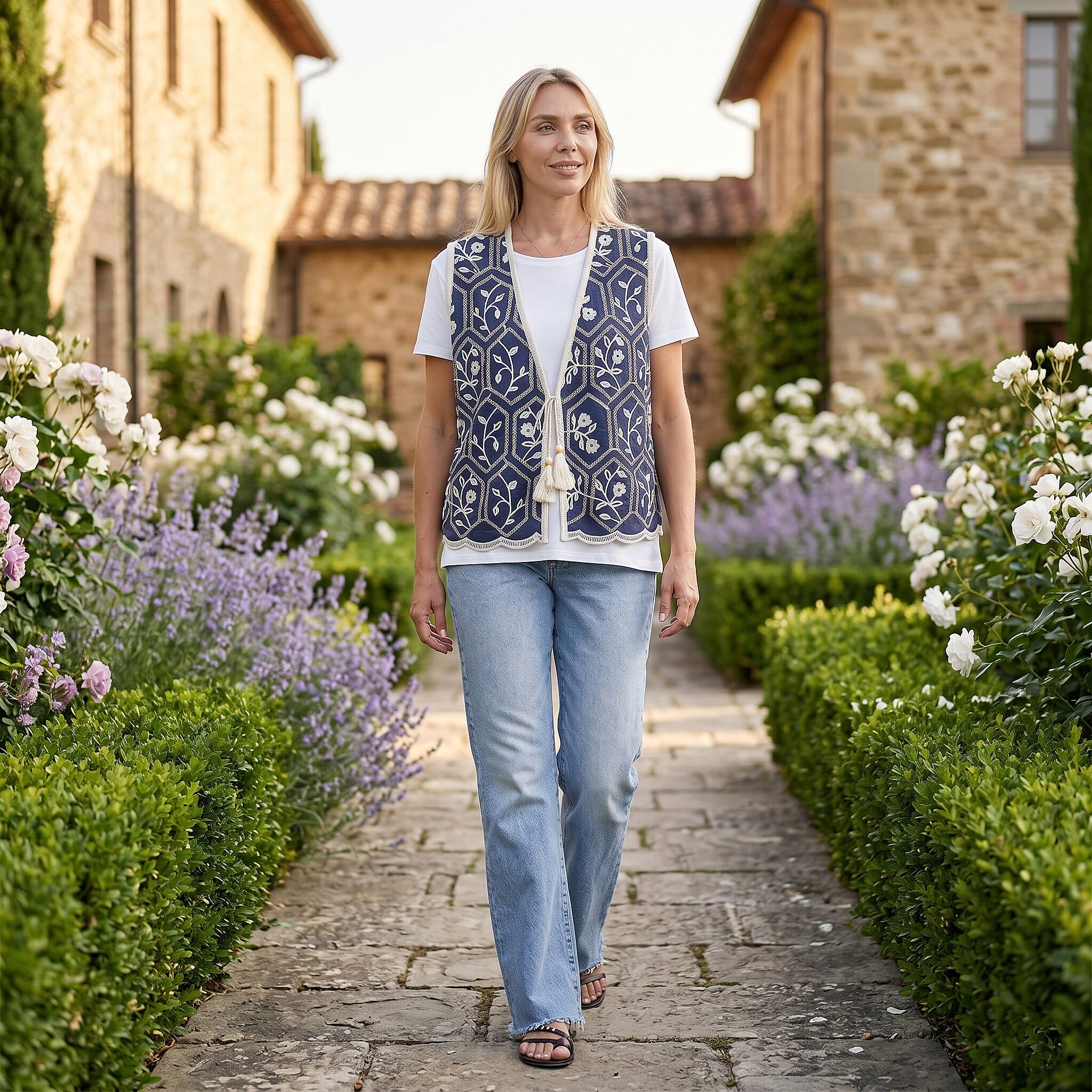 La Marey Embroidery Vest