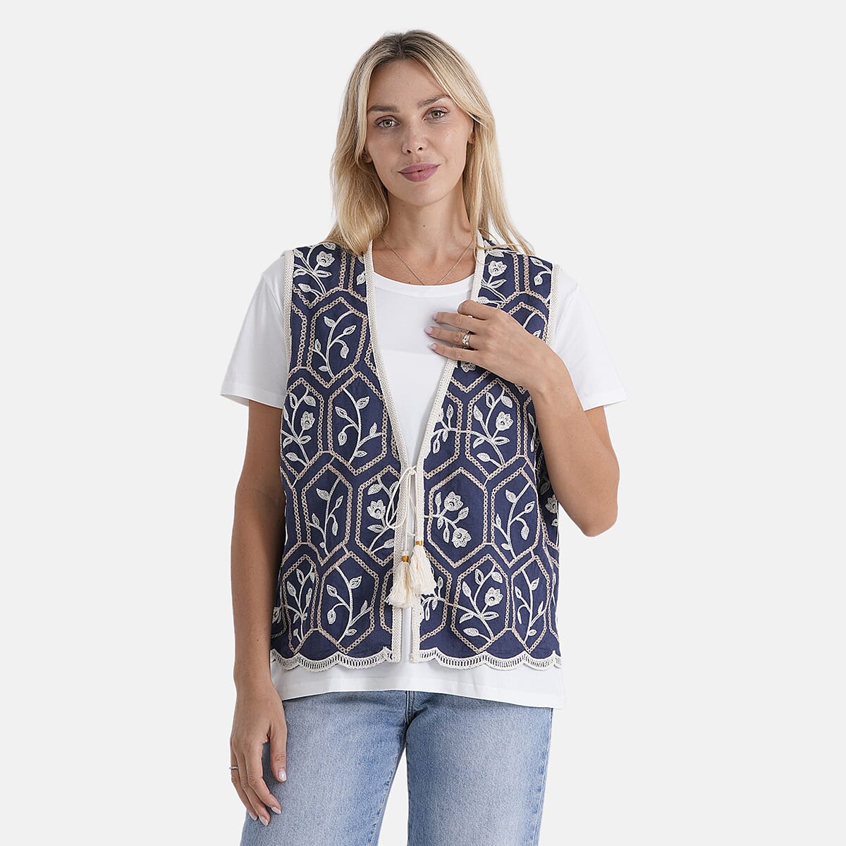 La Marey Embroidery Vest