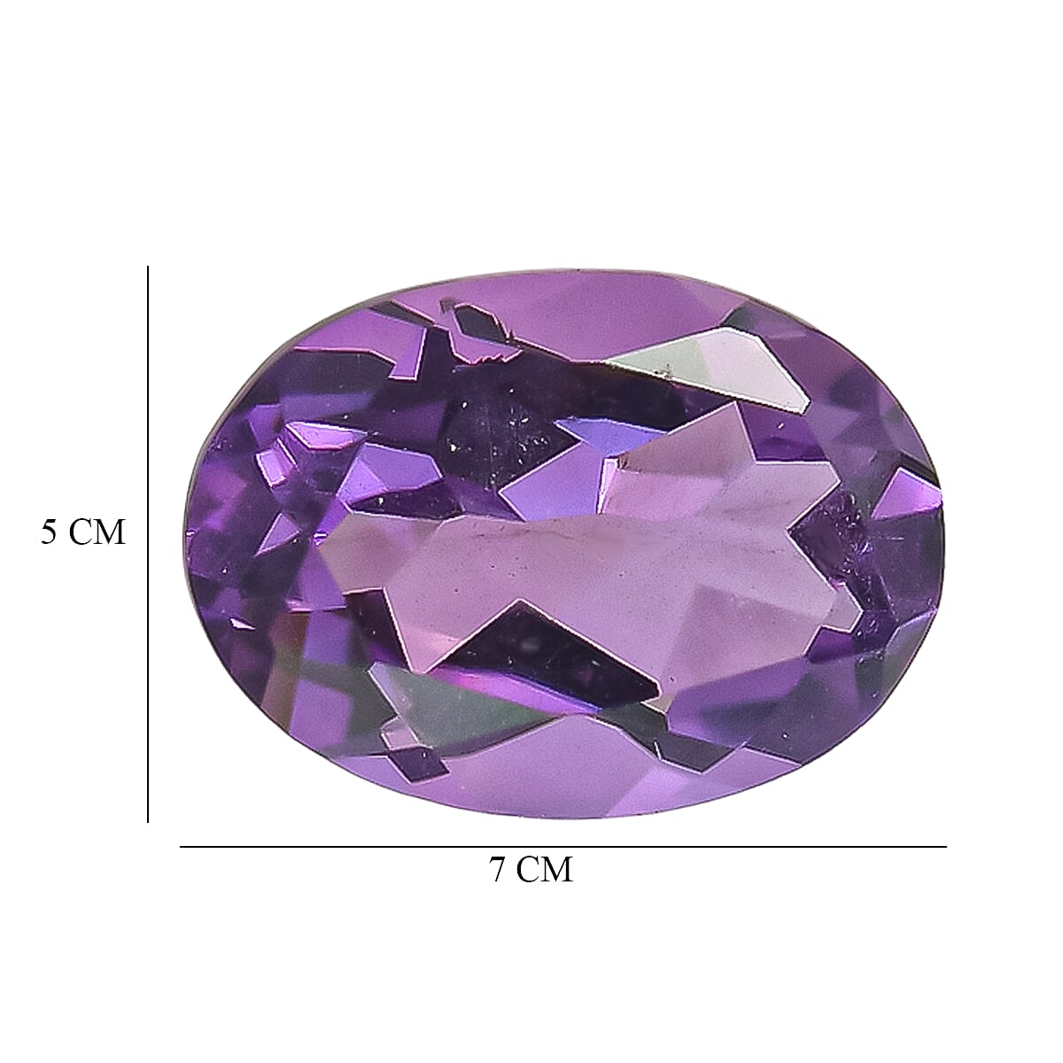 Set Of 2 African Amethyst Oval Cut Cut 7X5 mm Gemstone, 1.49 Ct