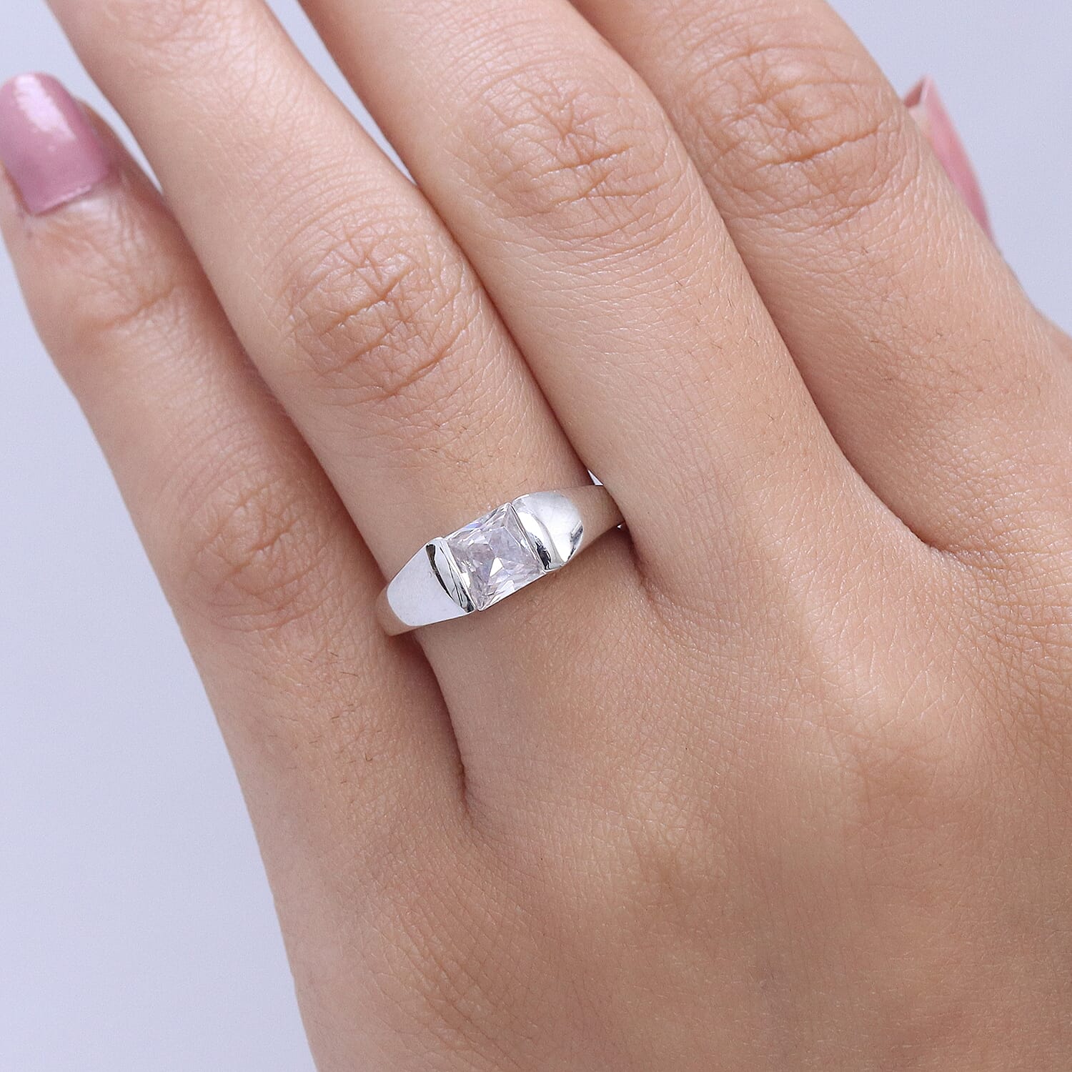 EverTrue White Cubic Zirconia Band Ring 1.805 Ct.