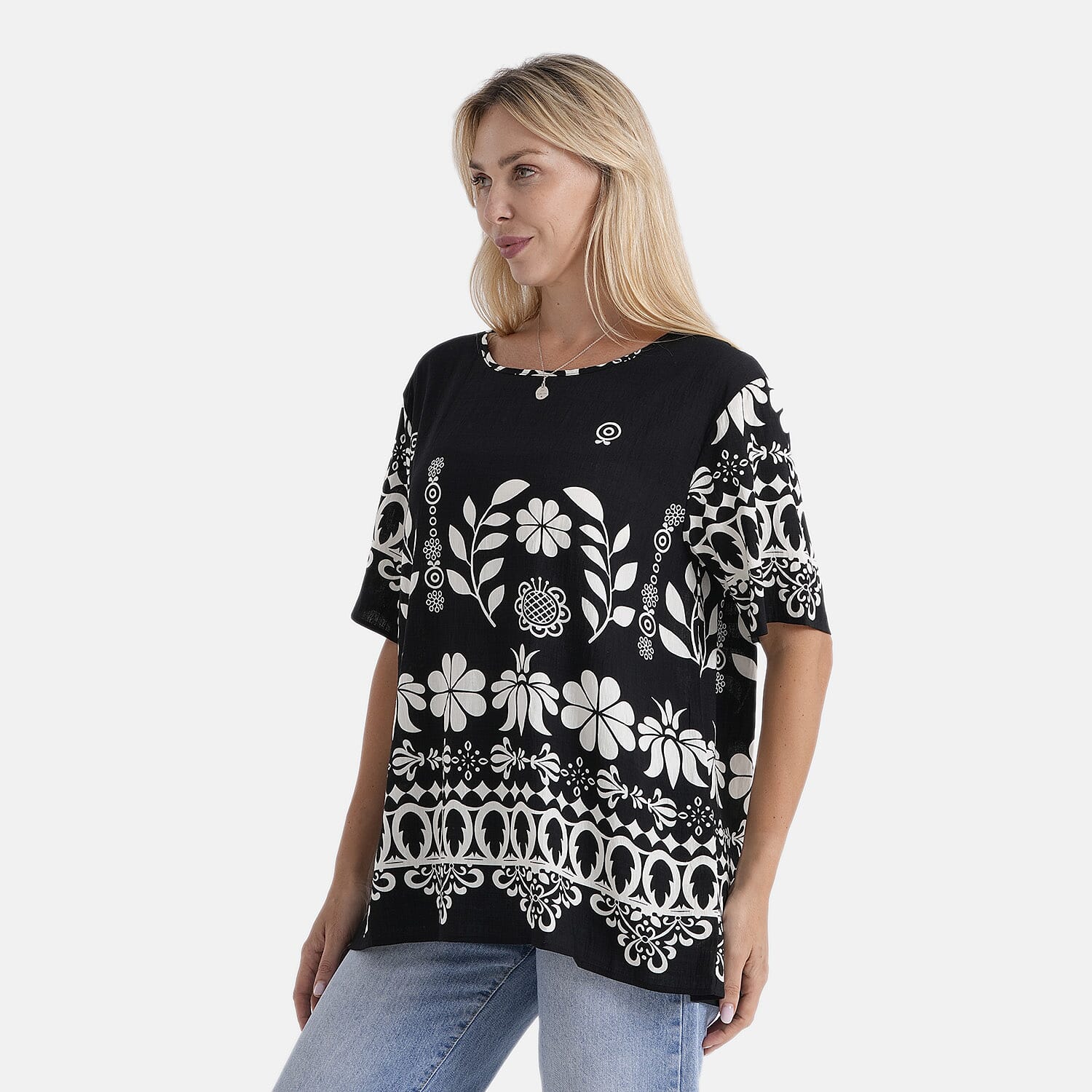 La Marey Printed Blouse