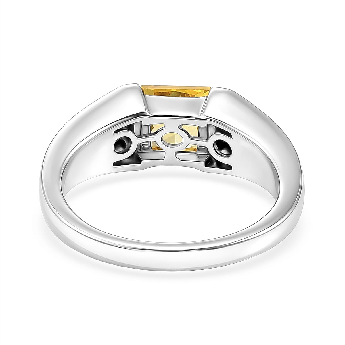 EverTrue - Yellow Cubic Zirconia Solitaire Band Ring 1.73 Ct.
