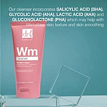 Dr Botanicals Watermelon 2-in-1 Cleanser & Makeup Remover with Glycolic Acid, Salicylic Acid and Lactic Acid - 100ml