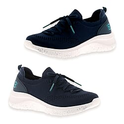 B Balance Womens Trainers With Deco Laces And Knitted Mesh