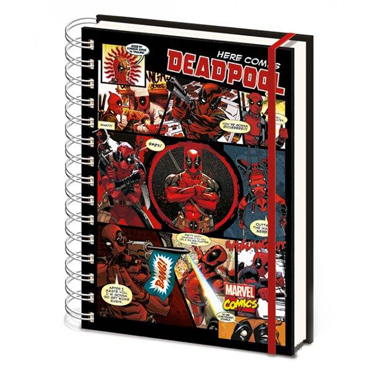 Marvel Deadpool Here Comes Deadpool A5 Notebook - Red