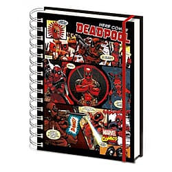 Marvel Deadpool Here Comes Deadpool A5 Notebook - Red