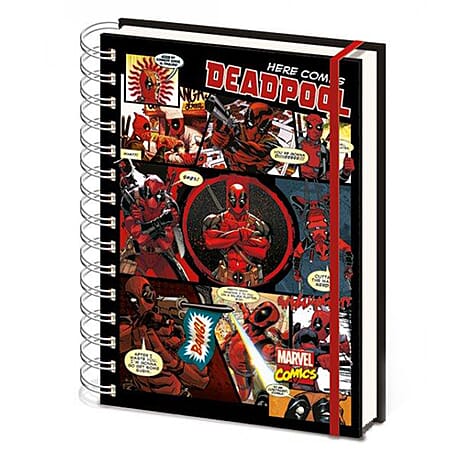 Marvel Deadpool Here Comes Deadpool A5 Notebook - Red