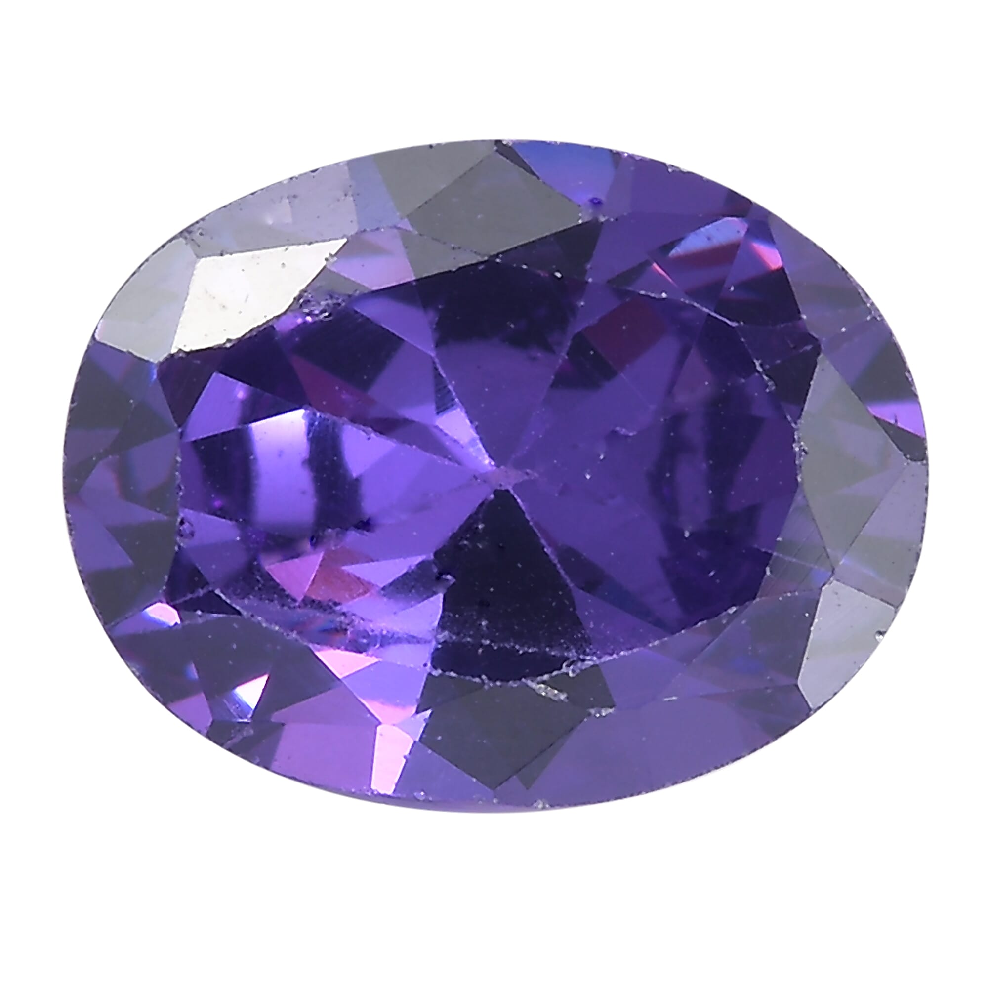 Blue Cubic Zirconia Oval Cut Cut 9X7 mm Gemstone, 2.88 Ct