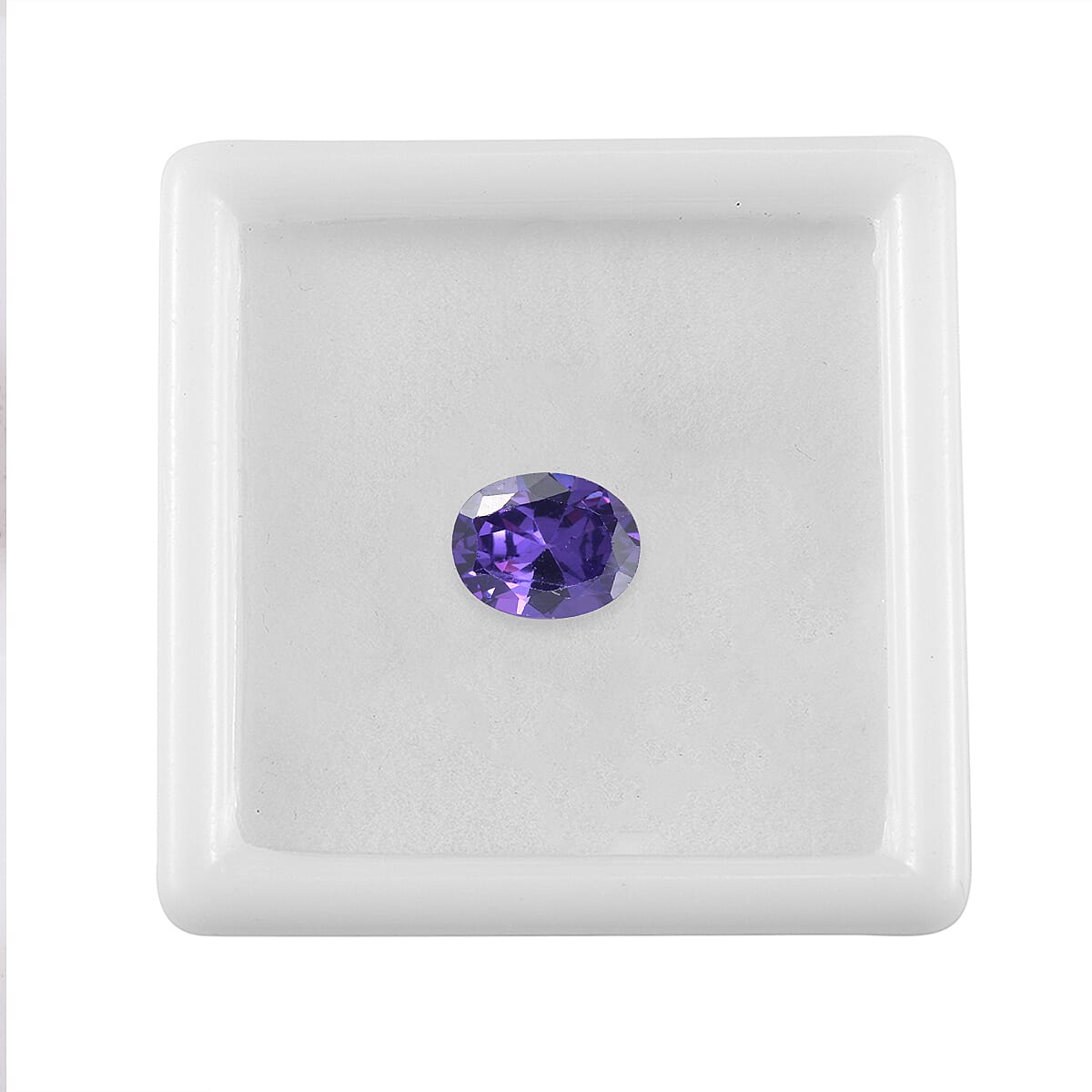 Blue Cubic Zirconia Oval Cut Cut 9X7 mm Gemstone, 2.88 Ct