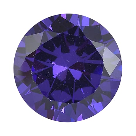 Blue Cubic Zirconia Round 8 mm Gemstone, 3.30 Ct