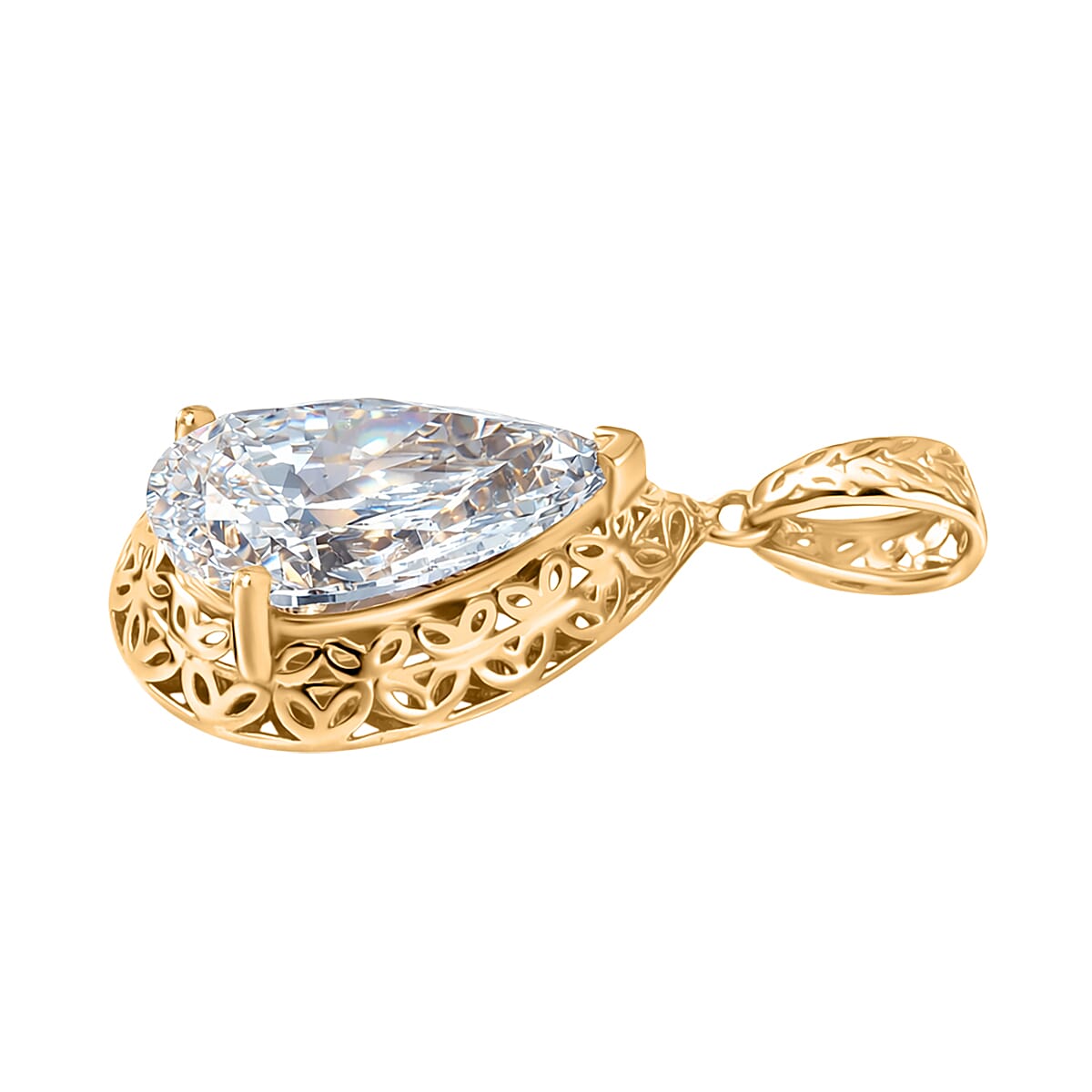 Luxuriant 18K Yellow Gold IGI Certified VS-E-F Lab Grown Diamond Solitaire Pendant 2.03 Ct, Gold Wt. 1.00 Gms