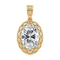 Luxuriant 18K Yellow Gold IGI Certified VS-E-F Lab Grown Diamond  Oval Cut Solitaire Pendant 2.00 Ct.