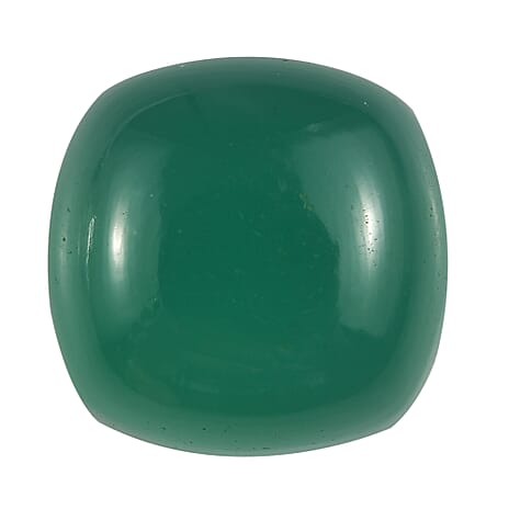 Green Onyx Cushion Cut 11X11 mm Gemstone, 6.21 Ct