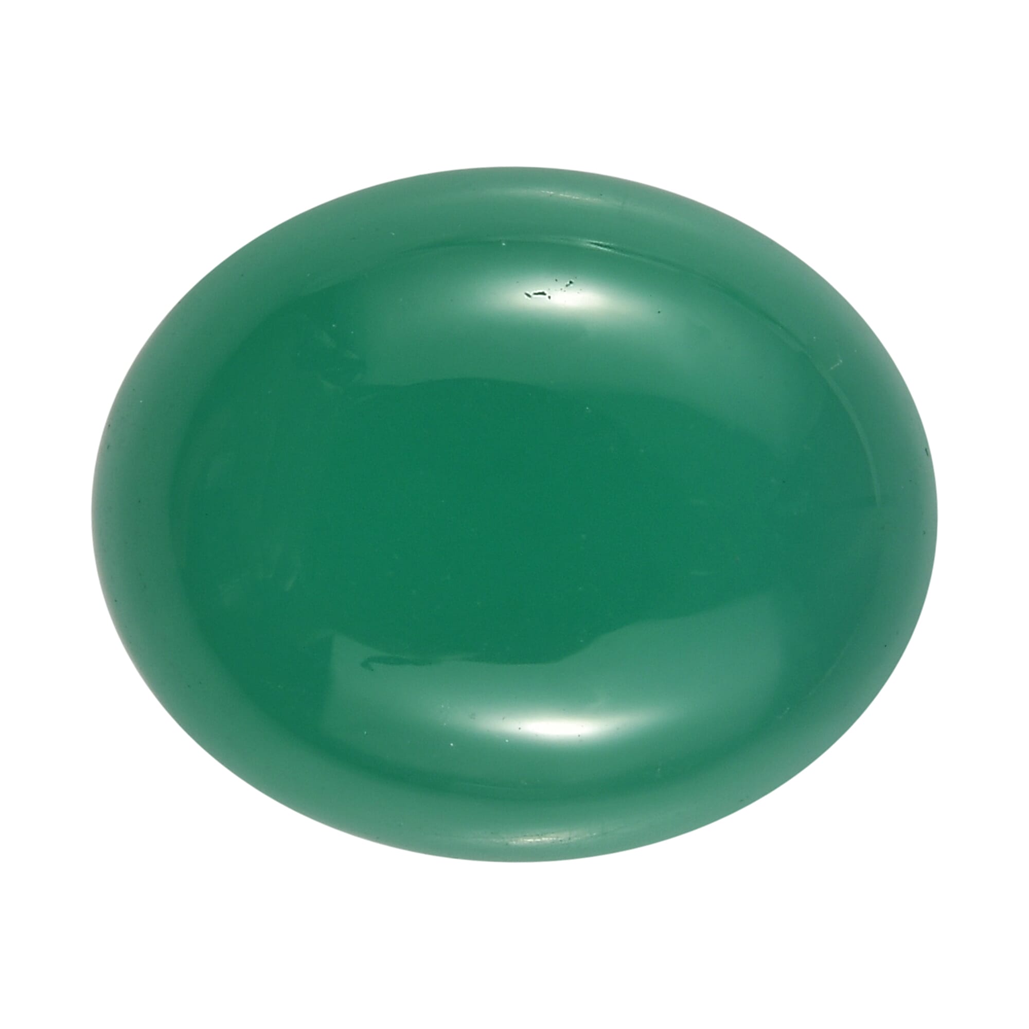 Green Onyx Oval Cut Cut 11X9 mm Gemstone, 3.88 Ct