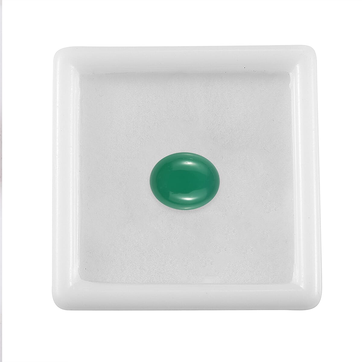 Green Onyx Oval Cut Cut 11X9 mm Gemstone, 3.88 Ct