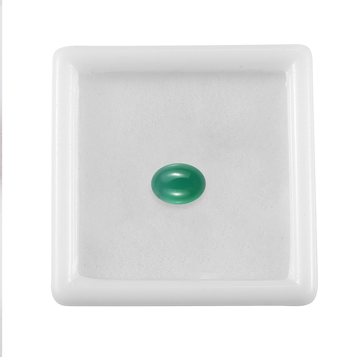 Green Onyx Oval Cut Cut 8X6 mm Gemstone, 1.20 Ct