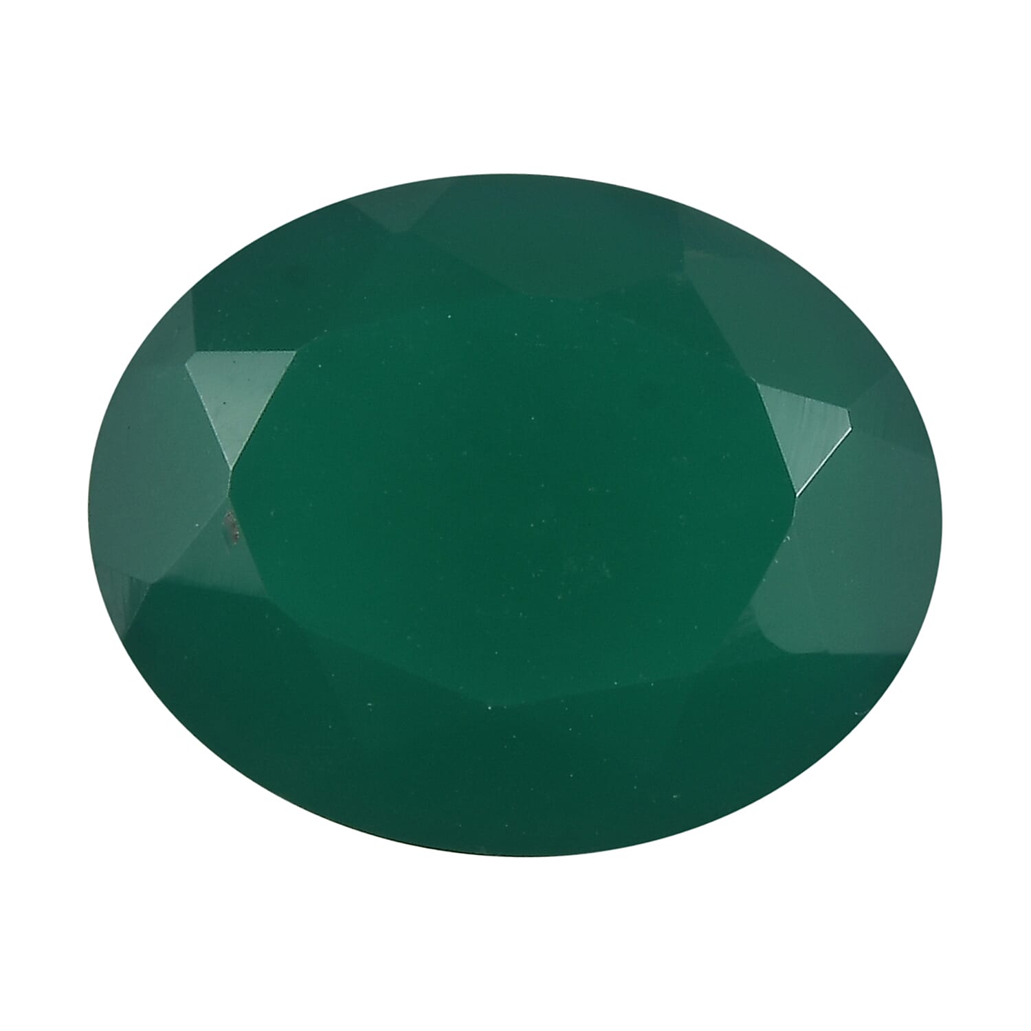 Green Onyx Oval Cut Cut 10X8 mm Gemstone, 2.62 Ct