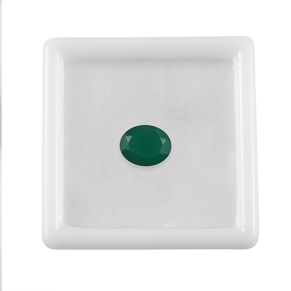 Green Onyx Oval Cut Cut 10X8 mm Gemstone, 2.62 Ct