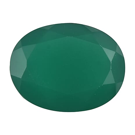 Green Onyx Oval Cut Cut 10X8 mm Gemstone, 2.32 Ct
