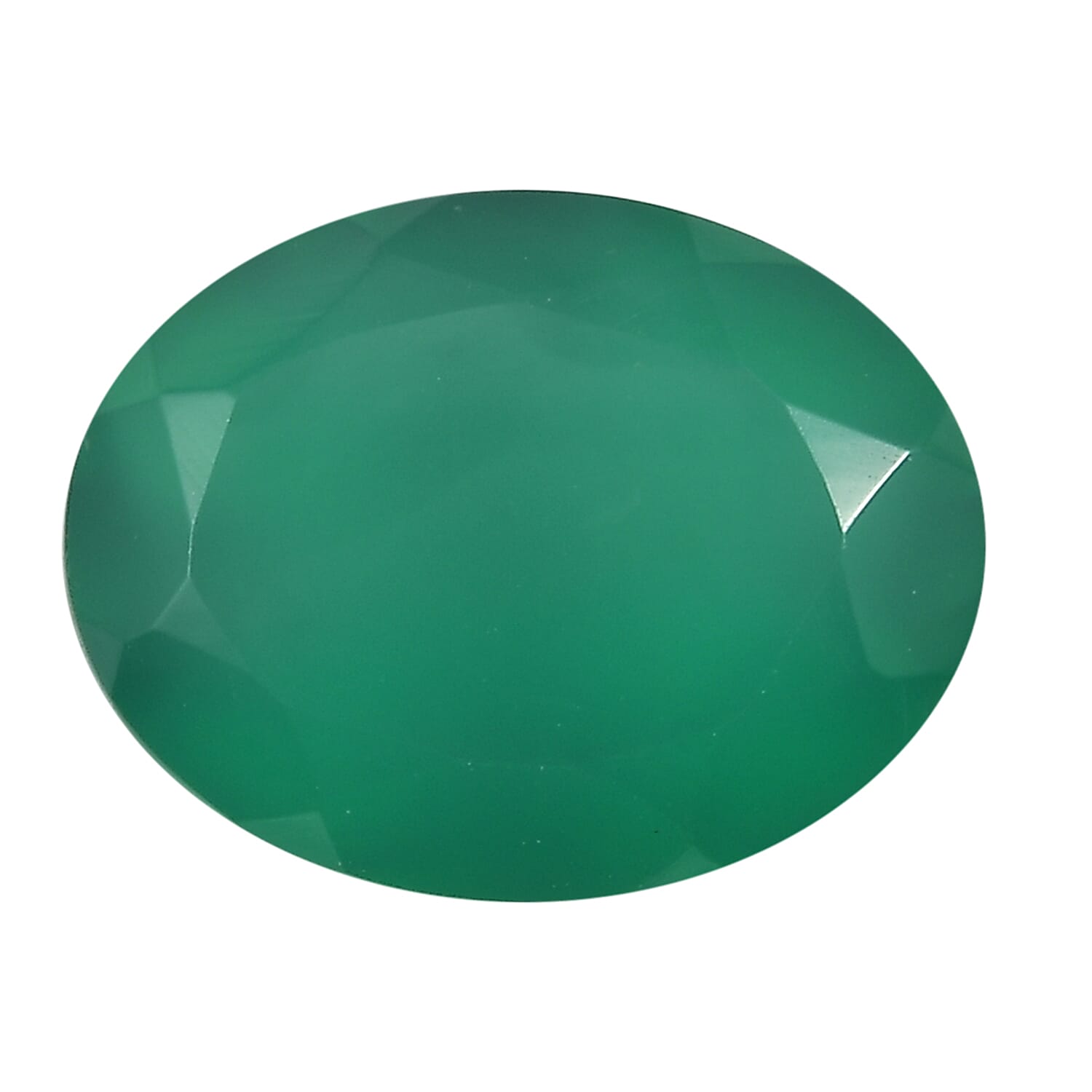 Green Onyx Oval Cut Cut 9X7 mm Gemstone, 1.8 Ct