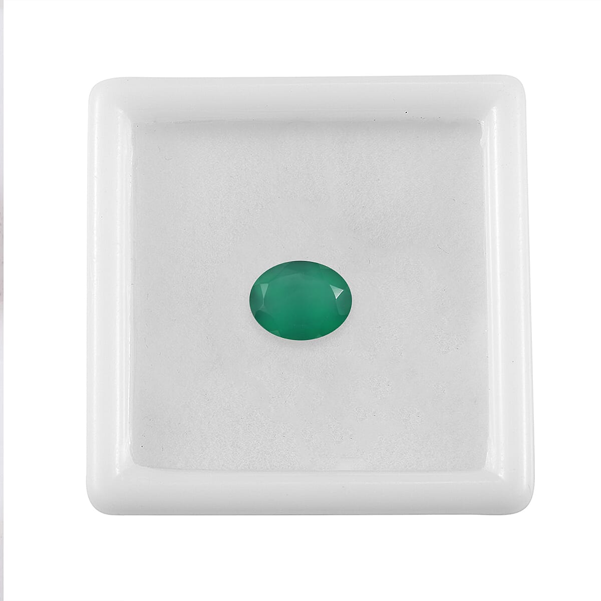 Green Onyx Oval Cut Cut 9X7 mm Gemstone, 1.8 Ct