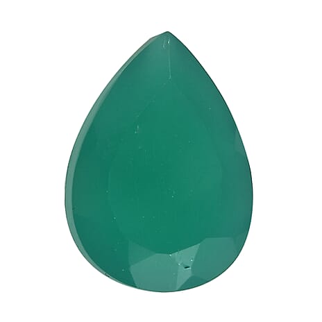 Green Onyx Pear 10X7 mm Gemstone, 1.72 Ct