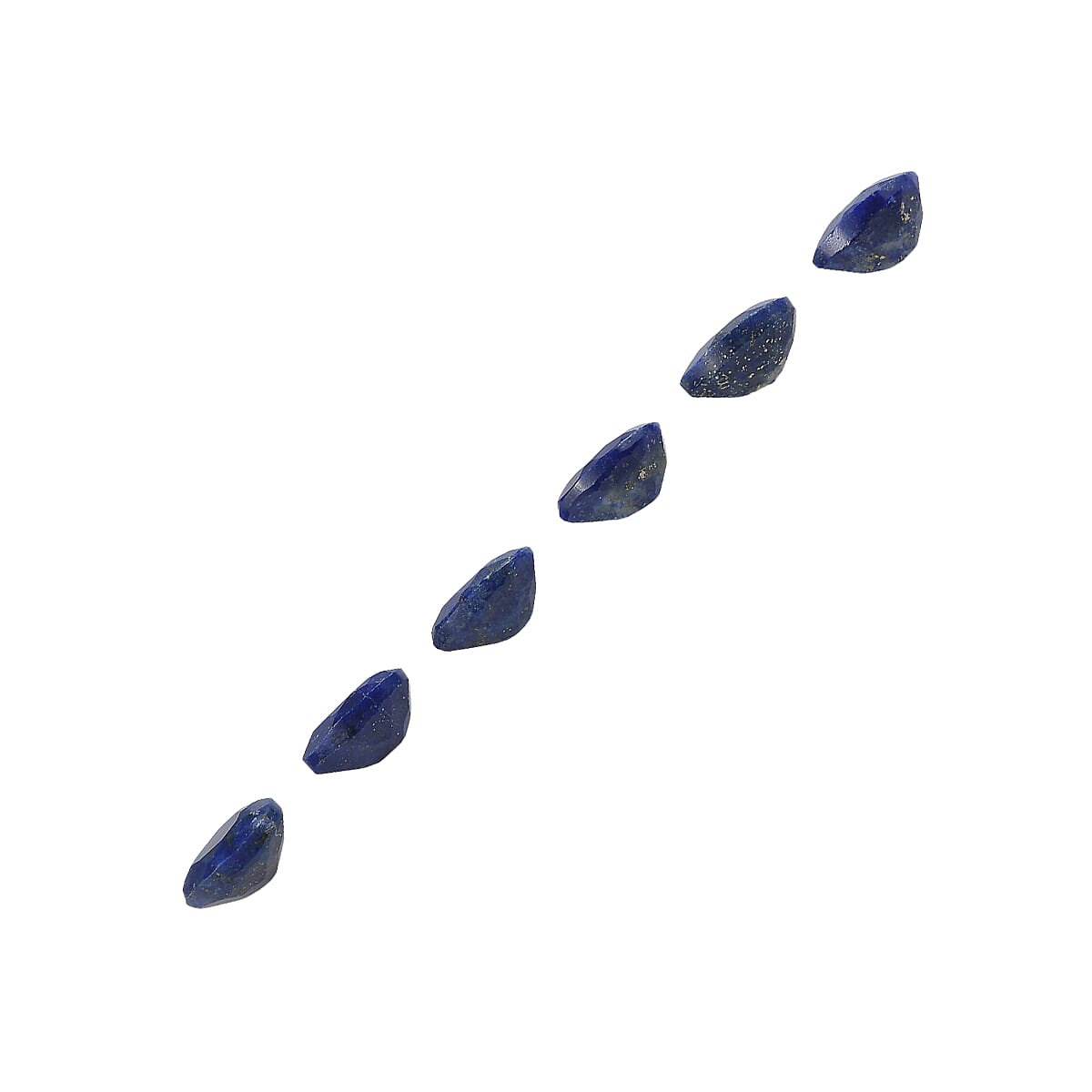 Set Of 6 Lapis Lazuli Pear 7X5 mm Gemstone, 5.10 Ct