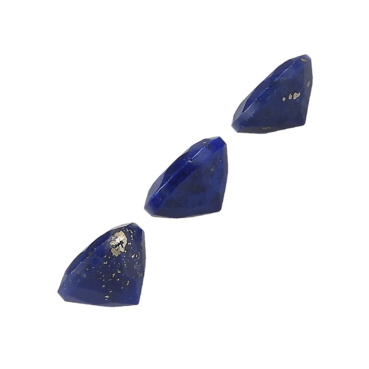 Set Of 3 Lapis Lazuli Round 6 mm Gemstone, 2.43 Ct